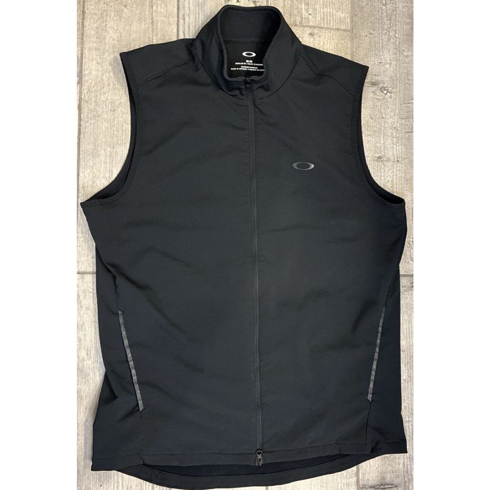 Oakley Rival Vest Men’s Blackout Softshell Vest Outdoor Jacket Size Medium